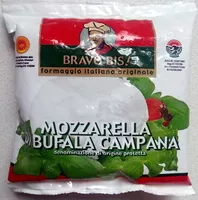 Mängden socker i Mozzarella di Bufala Campana AOP (23% MG) - 150 g - Bravo bis