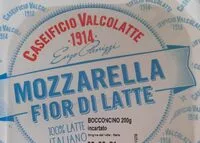 Mängden socker i Mozzarella fior di latte