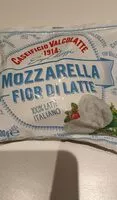 Mängden socker i Mozzarella fior di latte