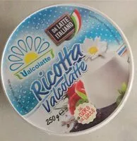 Mängden socker i Ricotta valcolatte
