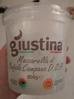 Mängden socker i Giustina - Mozzarella di bufala campana DOP