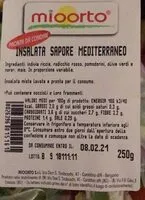 Mängden socker i Insalata sapore mediterraneo