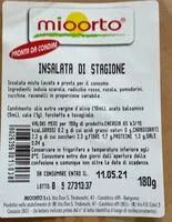 Mängden socker i Insalata di stagione