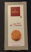 Mängden socker i Baci di dama