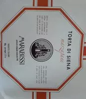 Mängden socker i Torta di sienna marzapane