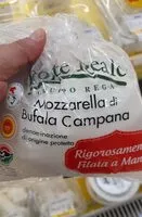 Mängden socker i mozzarella di bufala campana