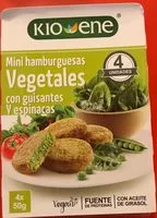 Mängden socker i Mini hamburguesas Vegetales con guisantes y espinacas