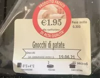 Mängden socker i Gnocchi di patate