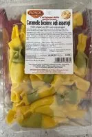 Mängden socker i Caramelle bicolore agli asparagi
