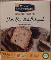 Mängden socker i Fette biscottate integrali con farina di teff e di quinoa