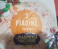 Mängden socker i Piadine fresche Riccione