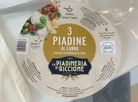 Mängden socker i 3 Piadine al Farro con Olio Extravergine di Oliva