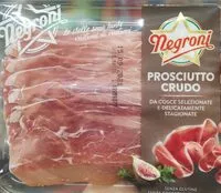 Mängden socker i Prosciutto crudo