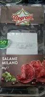 Mängden socker i Salami milano