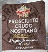 Mängden socker i Prosciutto Crudo Nostrano