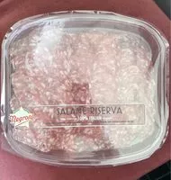 Mängden socker i Salame riserva