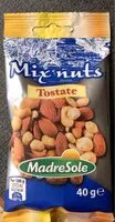 Mängden socker i Mix nuts