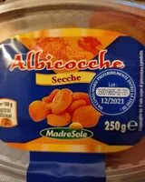 Mängden socker i Albicocche secche