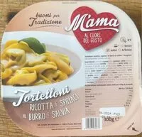 Mängden socker i Tortelloni Ricotta e Spinaci al Burro e Salvia