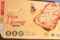 Mängden socker i Pizza 5 formaggi