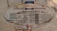 Mängden socker i Mostaccioli