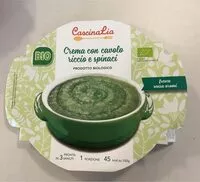 Mängden socker i Crema con cavolo riccio e spinaci