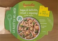 Mängden socker i Zuppa di lenticchie, cereali e asparagi