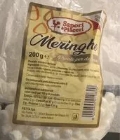 Mängden socker i Meringhe