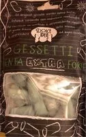 Mängden socker i Gessetti menta extra forte