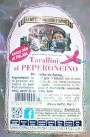 Mängden socker i Taralli al peperoncino