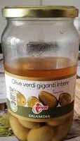 Mängden socker i Olive verdi giganti intere in salamoia