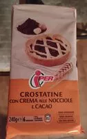 Mängden socker i Crostatine con crema alle nocciole e cacao