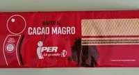 Mängden socker i wafer al cacao magro