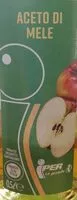 Mängden socker i Aceto di mele