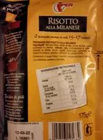 Mängden socker i Risotto alla milanese