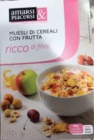 Mängden socker i Muesli di cereali con frutta