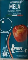 Mängden socker i Nettare di mela