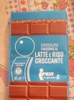 Mängden socker i Cioccolato al latte e riso croccante
