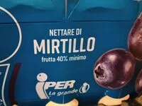 Mängden socker i Nettare di mirtillo