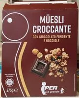 Mängden socker i Müesli croccante