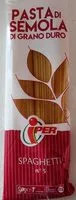 Mängden socker i Spaghetti
