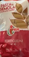Mängden socker i Pasta di semola di grano duro Tortiglioni