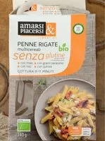 Mängden socker i Penne rigate multicereali senza glutine bio
