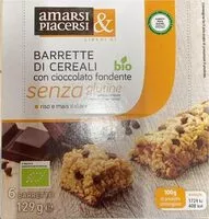 Mängden socker i Barrette di cereali con cioccolato fondente