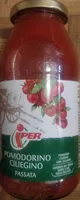 Mängden socker i passata pomodoro ciliegino