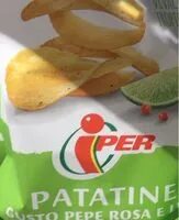 Mängden socker i Patatine pepe rosa e lime