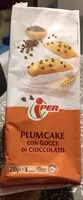 Mängden socker i Plumcake con gocce di cioccolato