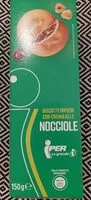 Mängden socker i Biscotti ripieni con crema alle nocciole