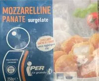 Mängden socker i Mozzarelline panate