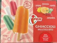 Mängden socker i Ghiaccioli